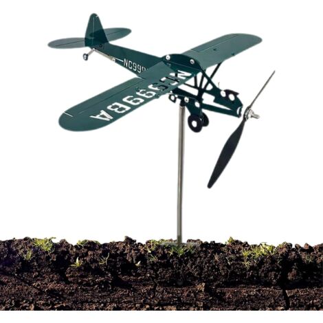 Vent Avion Girouette en M tal Avion H lice M tal D corative