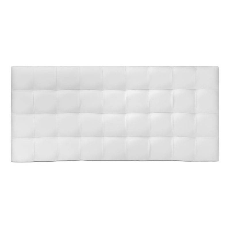 

Cabecero Modelo Cube Tapizado en Polipiel Blanca medida 151 x 70 cm (Para cama 135 ó 150 cm) - Blanco - Ventadecolchones