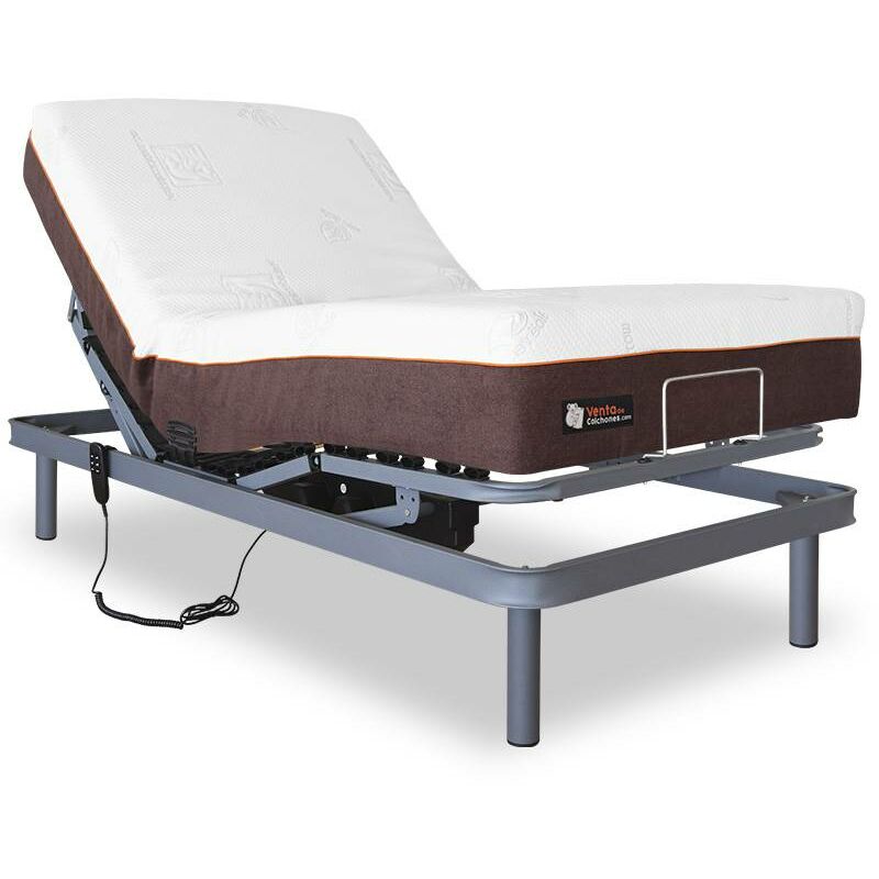 

Ventadecolchones - Cama Articulada + Colchón Visco 5 medida 90 x 180 cm