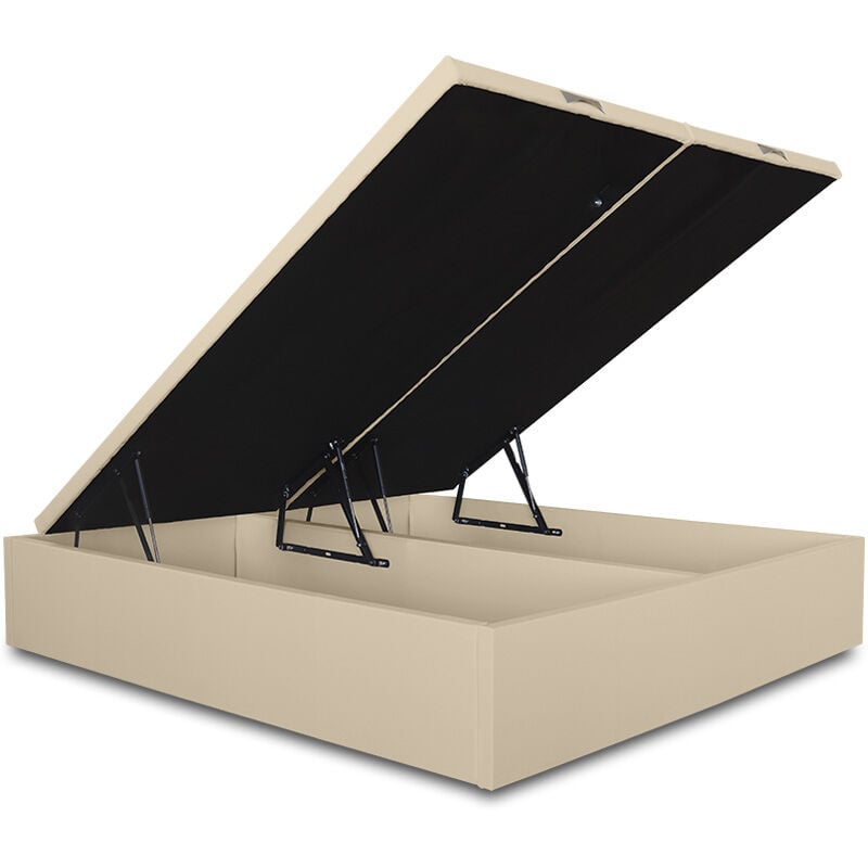 

Canapé Abatible Lisboa Gran Capacidad Tapizado en Polipiel Crudo 180 x 180 cm (2 uds 90 x 180 cm) - Ventadecolchones