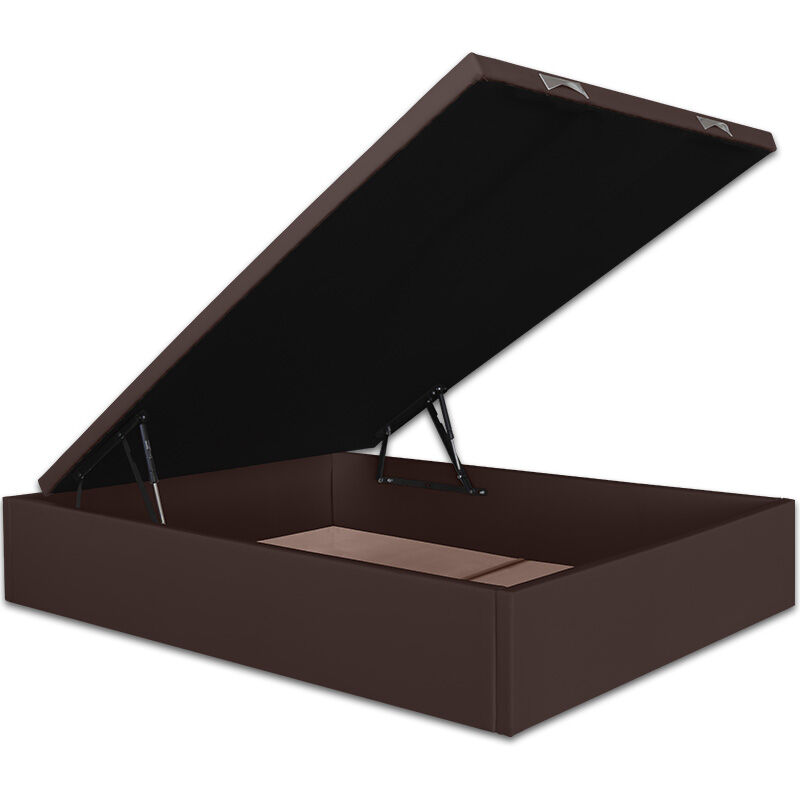 

Canapé Abatible Lisboa Gran Capacidad Tapizado en Polipiel Wengue 100 x 200 cm - Ventadecolchones