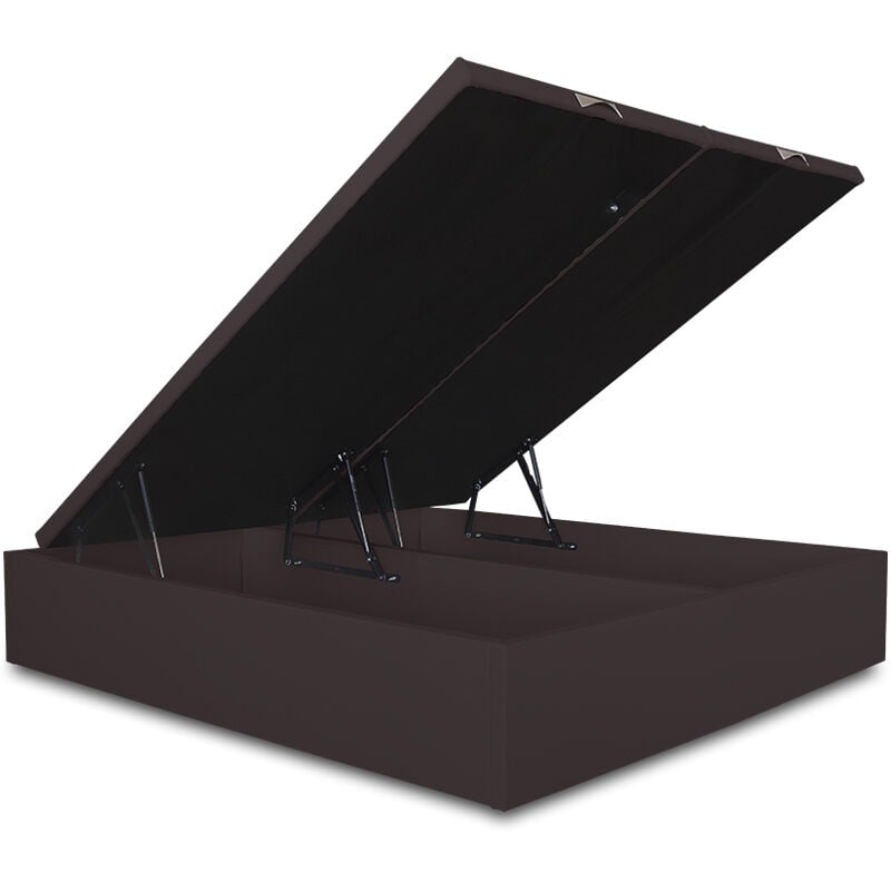 

Canapé Abatible Lisboa Gran Capacidad Tapizado en Polipiel Wengue 150 x 190 cm (2 uds 75 x 190 cm) - Ventadecolchones