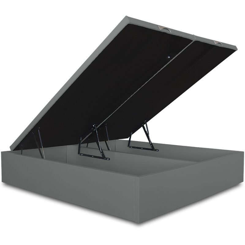 

Canapé Abatible Lisboa Gran Capacidad Tapizado en Polipiel Gris 150 x 180 cm (2 uds 75 x 180 cm) - Ventadecolchones