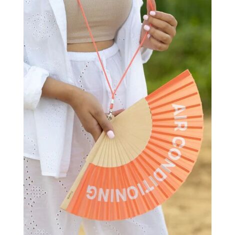 Ventaglio 'AIR CONDITIONING' Arancione Fisura