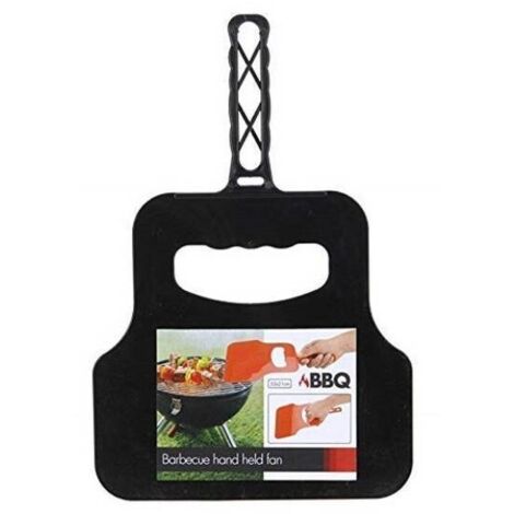 VENTAGLIO NERO IN PLASTICA PER BARBECUE