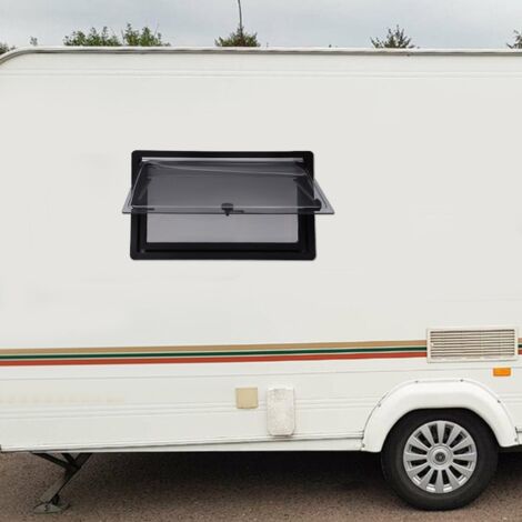 Ventana de apertura 900x500 y persiana para autocaravana, camper y caravana, ventana lateral