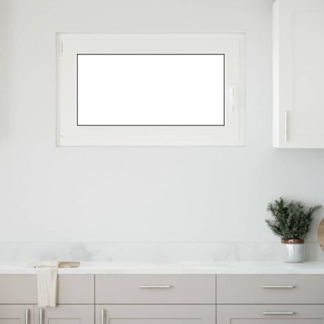 Ventana de sótano "RISOR" 100x70 cm oscilobatiente DIN izquierda blanca vidaXL