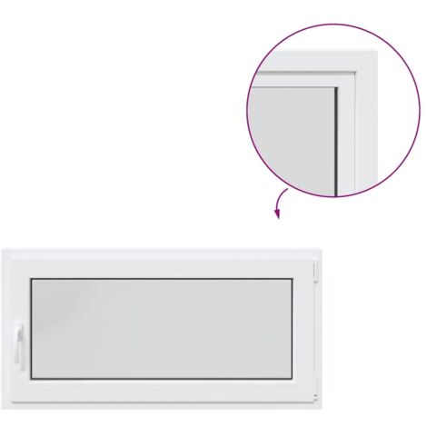 Ventana de sótano "RISOR" 120x60 cm oscilobatiente DIN derecha vidaXL