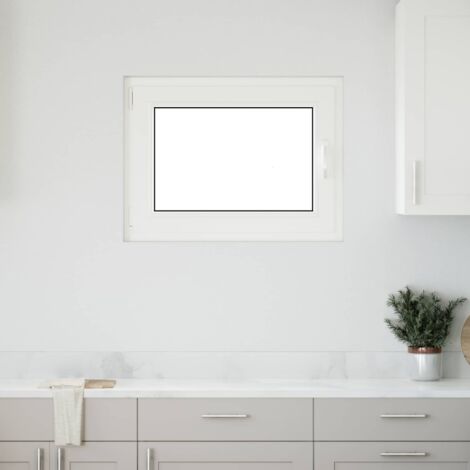 Ventana de sótano RISOR 80 x 70 cm PVC y vidrio Gris antracita