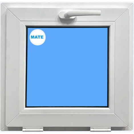 ECO-BLU Ventana PVC 400x400 Blanca Oscilante Vidrio Mate