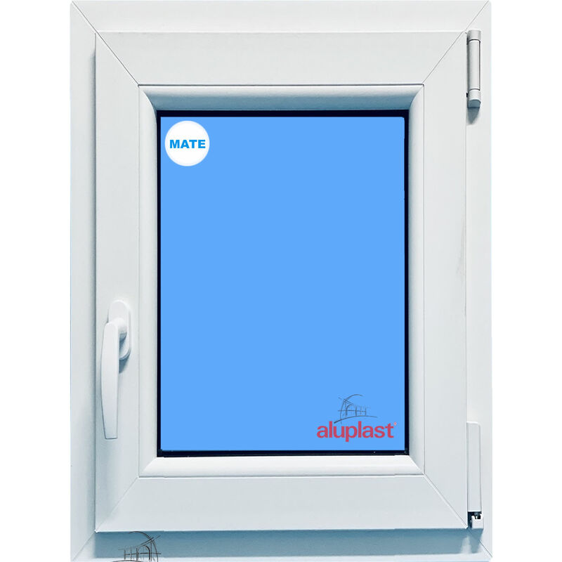 

Eco-blu - Ventana PVC 700x1000 Blanca Oscilobatiente Derecha Vidrio Mate