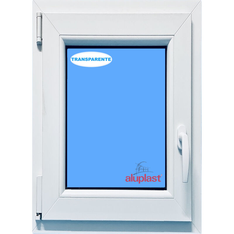 

Eco-blu - Ventana PVC 700x1000 Blanca Oscilobatiente Izquierda Vidrio Transparente