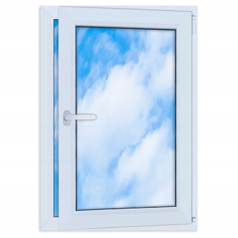 Ventana PVC blanca 70x100 DERECHA nueva 700x1000 mm oscilobatiente doble acristalamiento