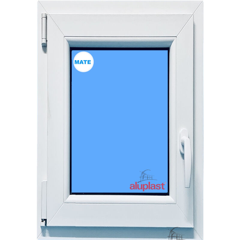 

Eco-blu - Ventana PVC 800x1000 Blanca Oscilobatiente Izquierda Vidrio Mate