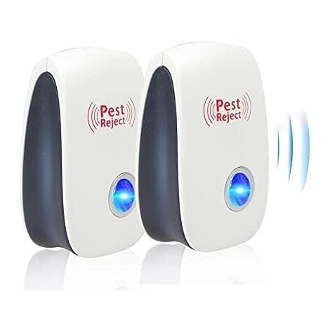 IRISFR Ventdest Ultrasonic Repellent, Anti Mosquito, Insect, Spider, Mice, Parasite, Rat, Cockroach, Ant, 2 Pack