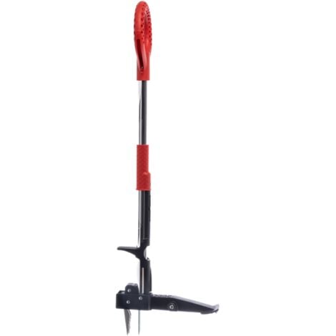 VENTEO Desherbant Total Puissant Manuel ROOTSLAYER Desherbant à Pédale Acier Inoxydable Extracteur Mauvaises Herbes et Racines Outil Multifonction Jardin, Gazon et Pelouse