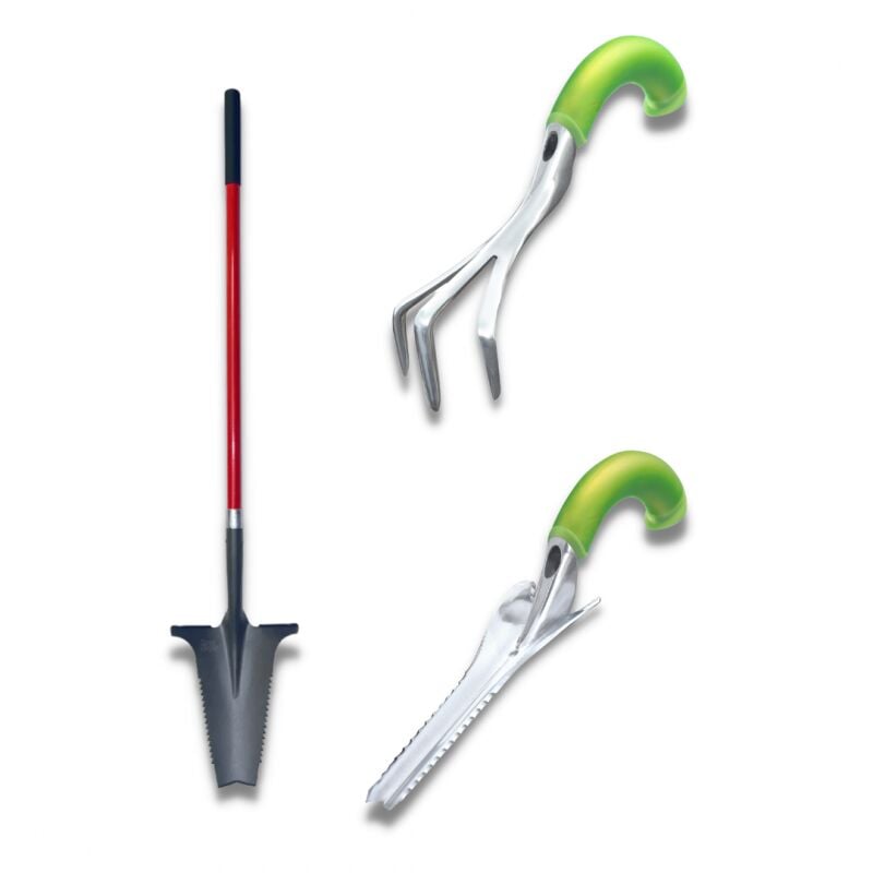 Venteo - Désherbeur + cultivateur + pelle à manche xl - ROOTSLAYER - Outils de Jardin multifonction