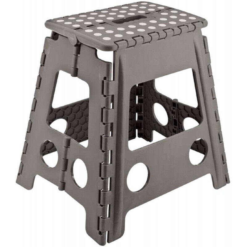 Venteo - Noir 37.000000 Marche Pied Pliant GRAND MODELE - Résiste jusqu'à 150kg de charge