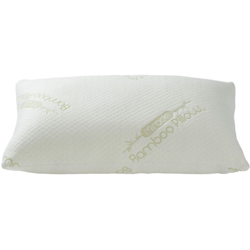 Venteo - Oreiller en Bambou 51 x 76 cm - TELESHOPPING - MIRACLE BAMBOO PILOW™ - blanc - Adulte - Oreiller mémoire de forme