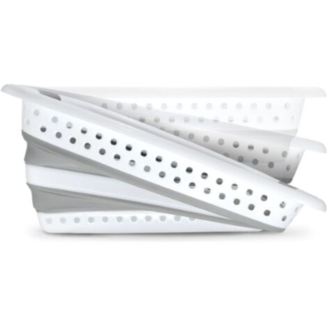 VENTEO  Panier à linge et panier rangement XXL  Bassine pliable pour linge sale et propre  Compatible etendoir linge interieur et sechoir a linge