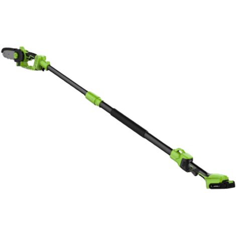 Venteo – Tronçonneuse sans fil 2 en 1 avec bras télescopique 170 cm – Moteur Lithium 20V – 350 coupes par charge – Sécurité intégrée