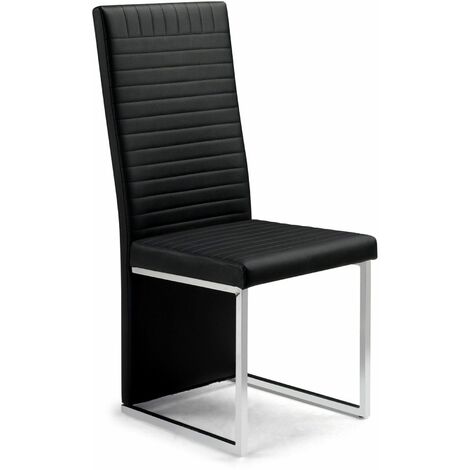 Venti Chair Chrome/Black - Chrome/ Black