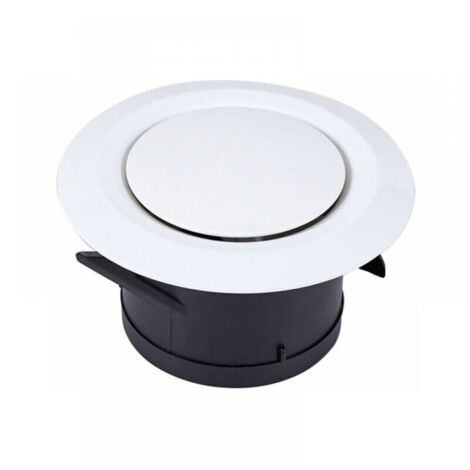 Ventilación de extracción e insuflación de aire Ø200, SL.GT 3 garras articuladas - Rejilla de ventilación de plástico redonda orientable - Ventilación mediante ventilador