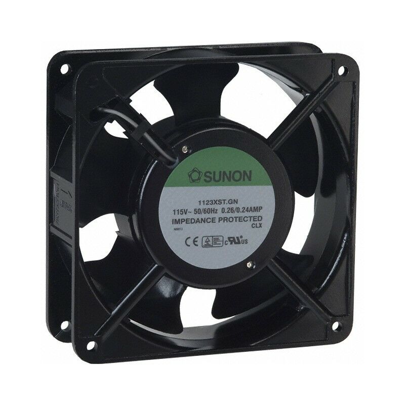 

Ventilador 115Vac Medidas 120x120x38mm 2 Terminales Friccion SP100A 1123XST.GN