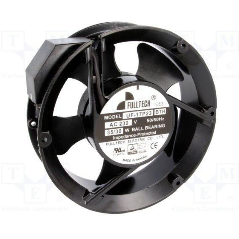 

Ventilador 230Vac Medidas 172x52mm Redondo 35W 2 Terminales BOLAS