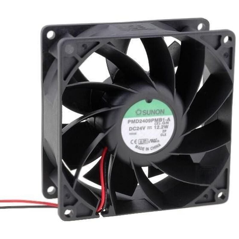 

Ventilador 24Vdc Medidas 92x92x38mm 2 Cables Bolas 12,2W PMB3-A