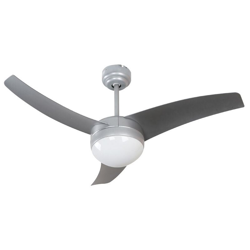 

Ventilador De Techo Con Luz Modelo Bloq Plata