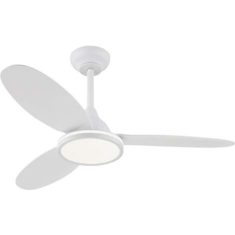 Ventilador a techo modelo Mahon, 3 palas acabado blanco, 43cm(alto) 107cm(ancho) 107cm(fondo) .
