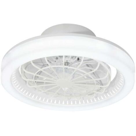 Ventilador a techo modelo Ramses, 3 palas acabado blanco, 20cm(alto) 50cm(ancho) 50cm(fondo) .