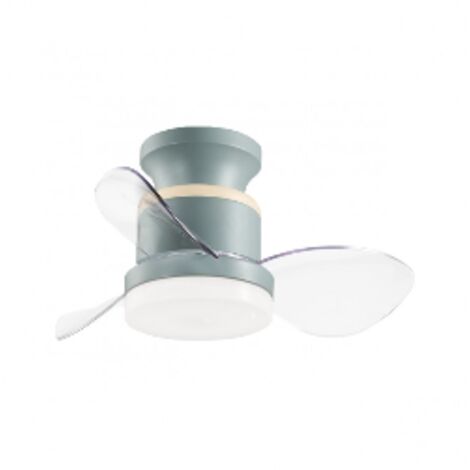 Ventilador a techo modelo Salento, 3 palas acabado verde, 23cm(alto) 50cm(ancho) 50cm(fondo) .