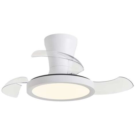 Ventilador a techo modelo Tombet 3 palas acabado blanco, 27cm(alto) 30cm(ancho) 30cm(fondo) .