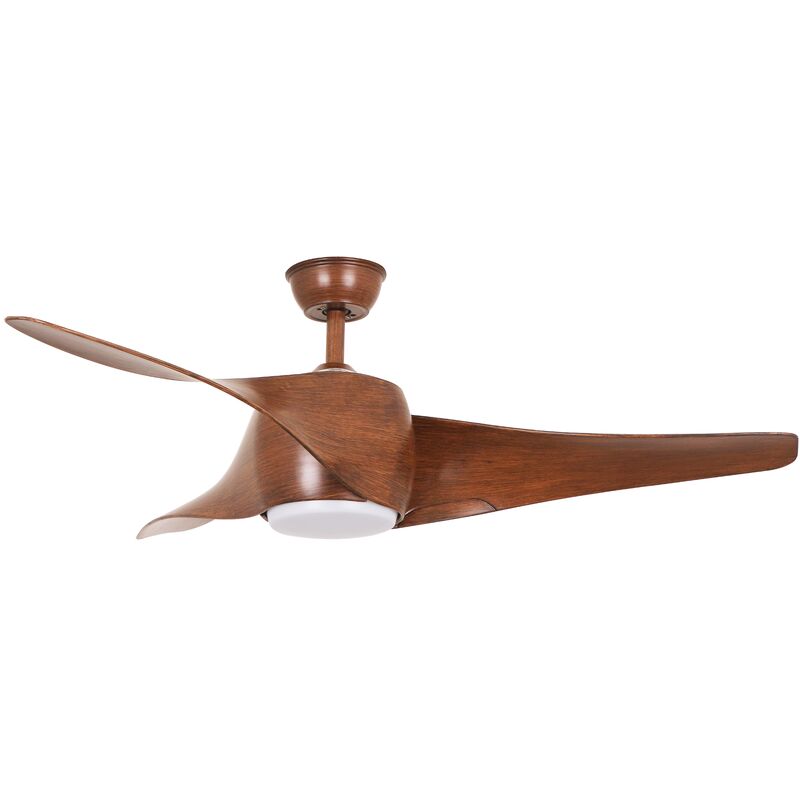 

Sulion - Ventilador de techo motor AC 127cm LED 18W 3000K Marrón