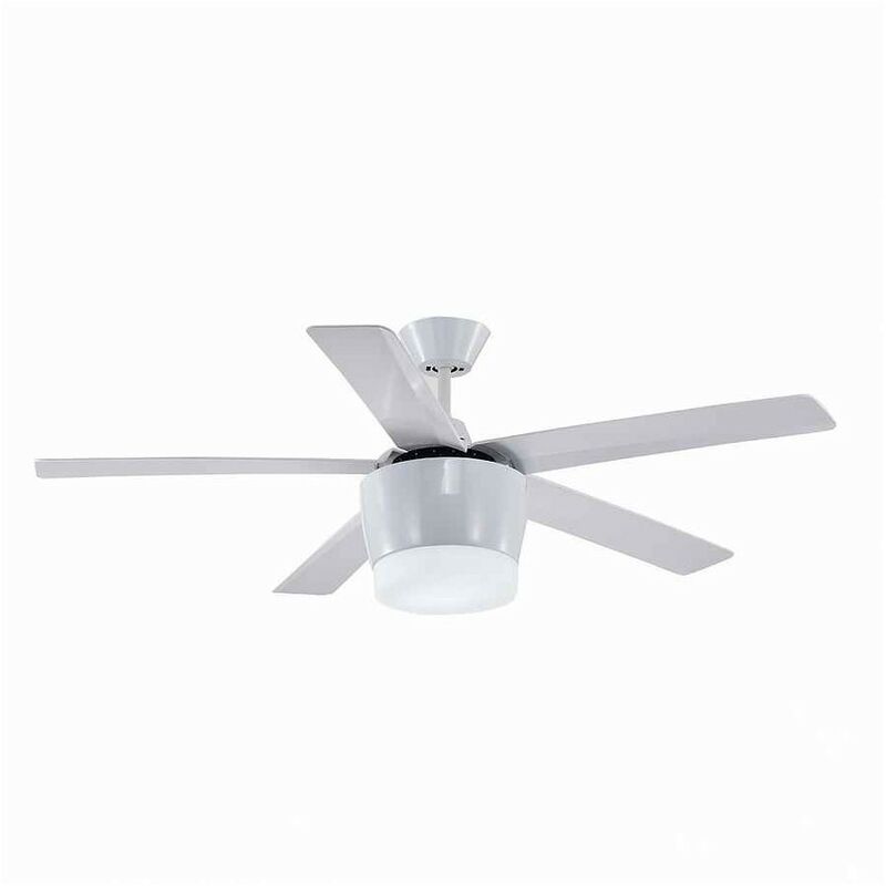

Ventilador blanco de 132 cm BALI con luz y mando a distancia . - Fabrilamp