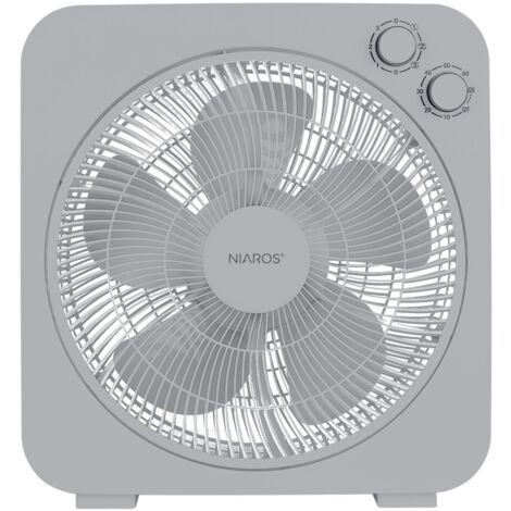 Ventilador box fan "Bronte" (45W motor AC 230V) color gris