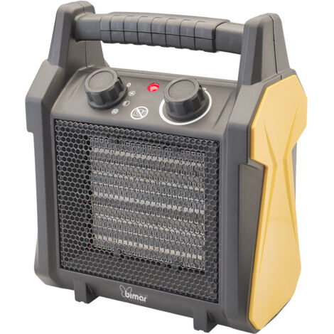 VENTILADOR CALEFACTOR BIMAR HP119 30 M NEGRO, AMARILLO