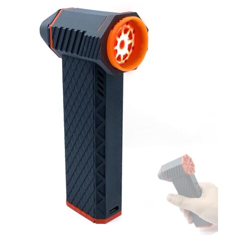 Ventilador chorro aire sin escobillas 110.000 rpm silencioso potente, soplador aire comprimido limpia teclados, USB-C carga rápida 15W