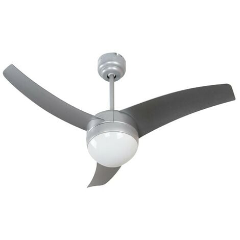 Ventilador con luz Bloq  Plata