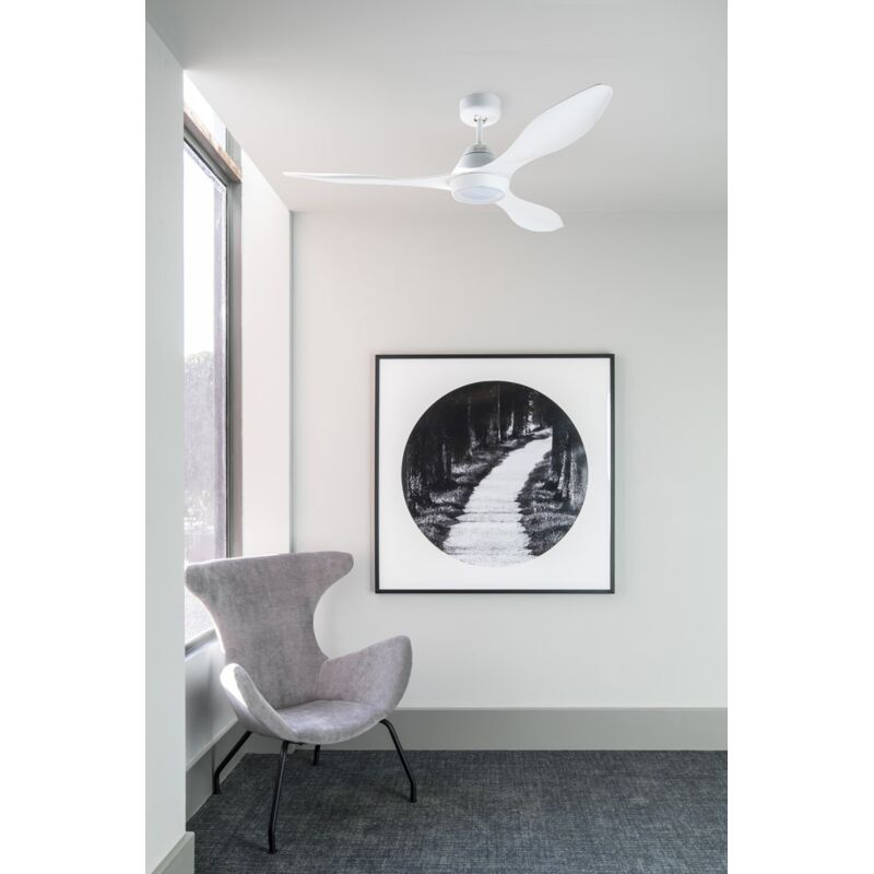 

Faro Barcelona - Ventilador de techo con luz Polaris 33346 - BLANCO