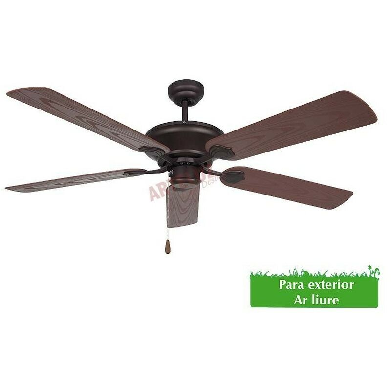 

Ventilador de techo exterior sin luz, acabado marron, 132cm. de Orbegozo