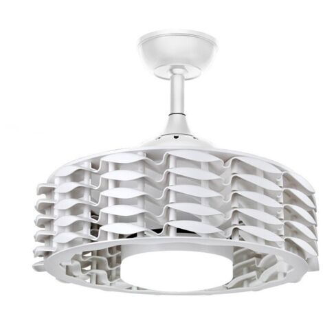 Ventilador DC Alum blanco Led 24W CCT