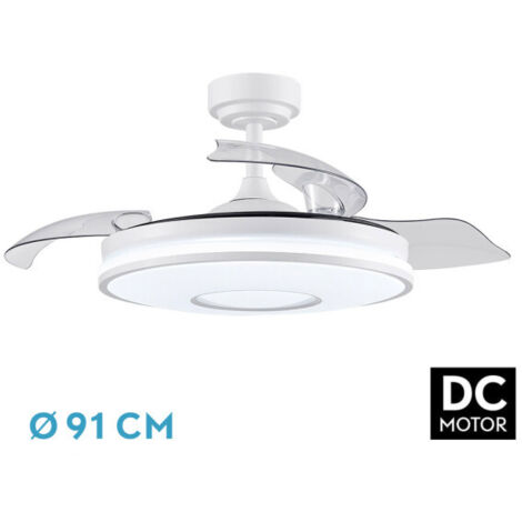 Ventilador Dc Dani 48w 4800lm Blanco