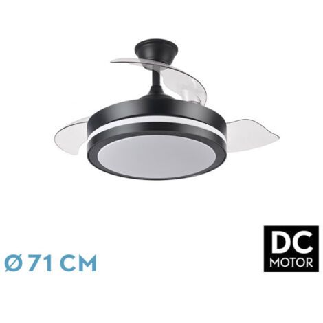Ventilador Dc Esparta Peque 44w 5182lm Negro 71d