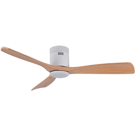 Ventilador DC SIROCO OFF blanca/haya, 3 aspas