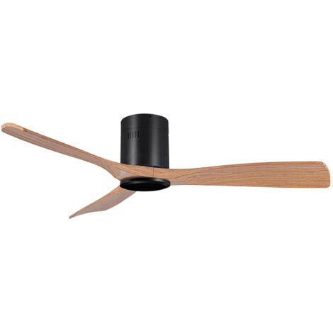 Ventilador DC SIROCO OFF negro/haya, 3 aspas