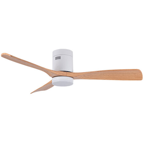 Ventilador DC SIROCO ON blanco/haya, 3 aspas, 40W LED 300040006500K