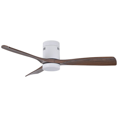 Ventilador DC SIROCO ON blanco/roble, 3 aspas, 40W LED 300040006500K